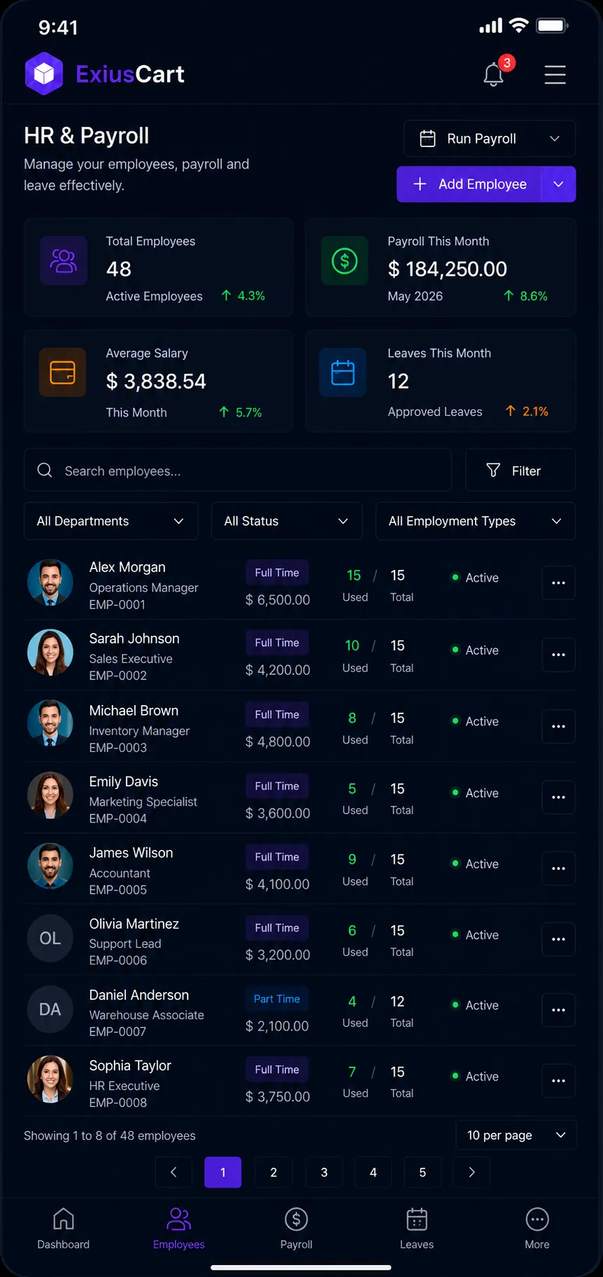 HR & Payroll mobile